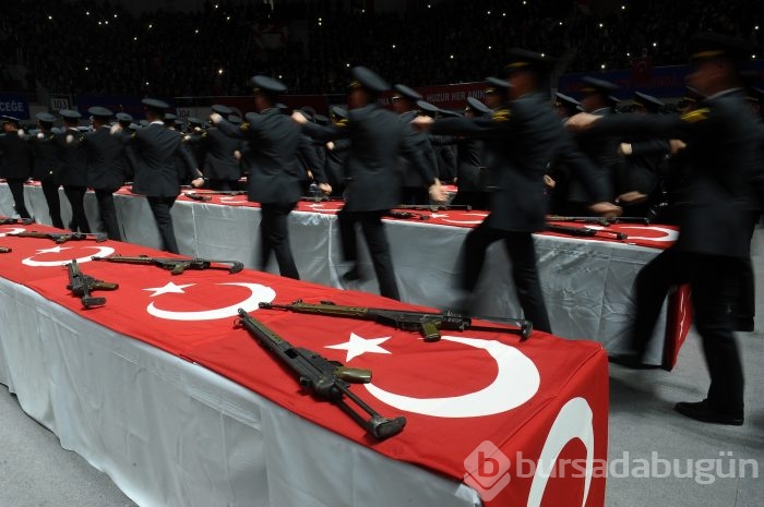 Bursa Işıklar Jandarma Astsubay Eğitim Merkezi Komutanlığı ant içme töreni