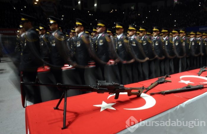 Bursa Işıklar Jandarma Astsubay Eğitim Merkezi Komutanlığı ant içme töreni