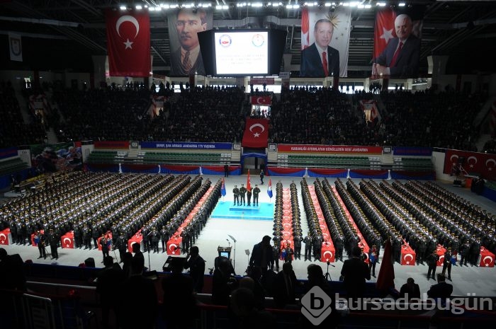 Bursa Işıklar Jandarma Astsubay Eğitim Merkezi Komutanlığı ant içme töreni
