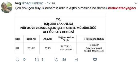 E-devlet soy ağacı öğrendi hayatının şokunu yaşadı 
