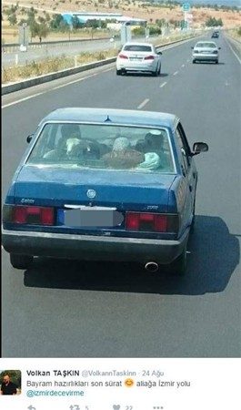Trafikte karşılaşılan ilginç anlar
