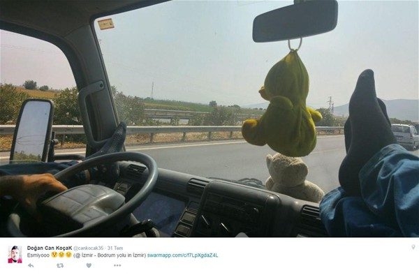 Trafikte karşılaşılan ilginç anlar
