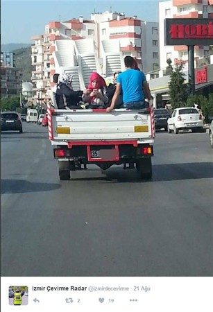 Trafikte karşılaşılan ilginç anlar
