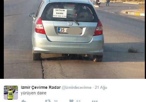 Trafikte karşılaşılan ilginç anlar
