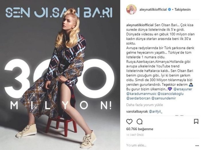 Ünlülerin Instagram paylaşımları (19.02.2018)