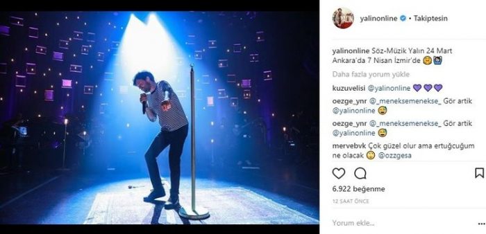 Ünlülerin Instagram paylaşımları (19.02.2018)