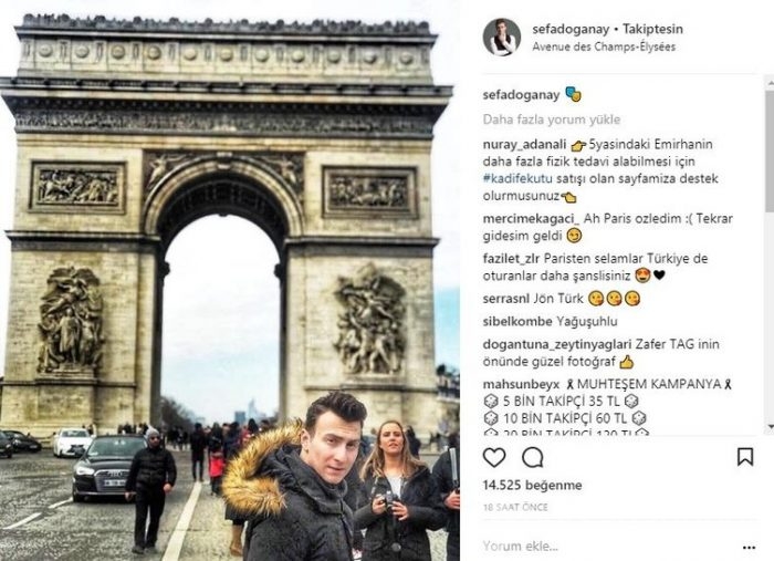 Ünlülerin Instagram paylaşımları (19.02.2018)