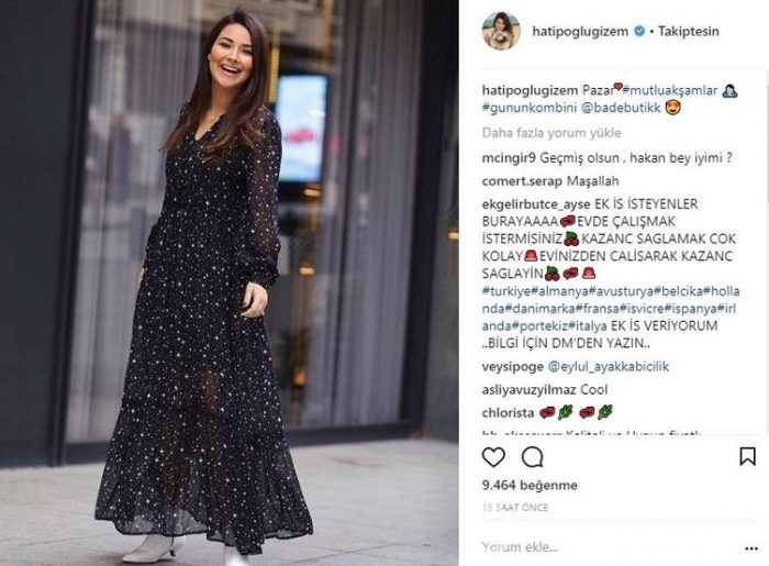 Ünlülerin Instagram paylaşımları (19.02.2018)