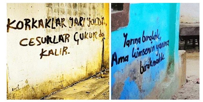 Çukur Dizisinin duvar yazıları