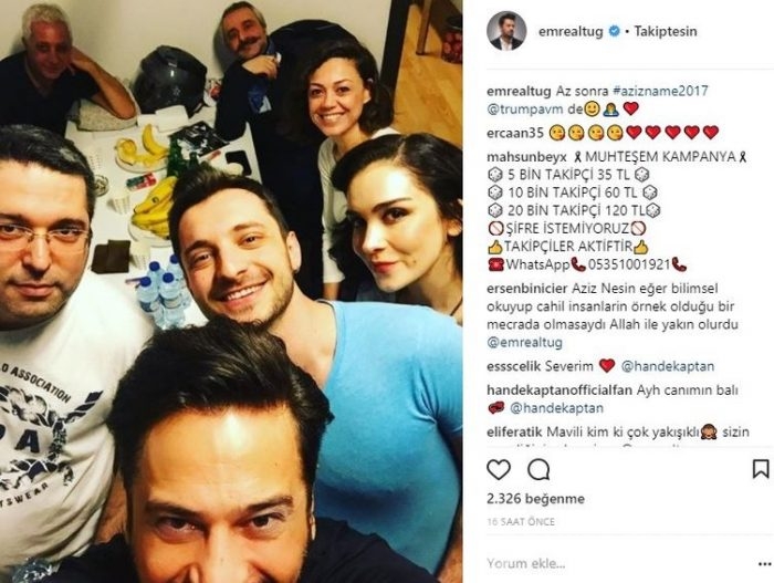 Ünlü isimlerin Instagram paylaşımları (20.02.2018)
