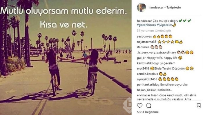 Ünlü isimlerin Instagram paylaşımları (20.02.2018)