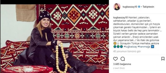Ünlü isimlerin Instagram paylaşımları (20.02.2018)