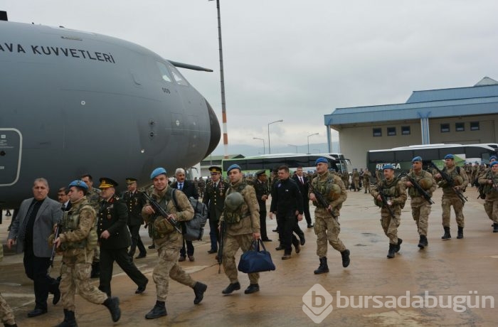 Bursa'da "Timsahlar" Taburu Afrin'e gitti