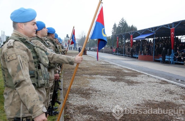 Bursa'da "Timsahlar" Taburu Afrin'e gitti