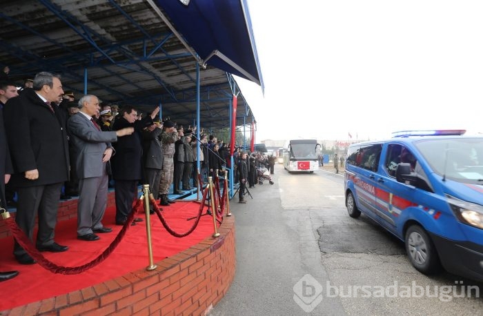 Bursa'da "Timsahlar" Taburu Afrin'e gitti
