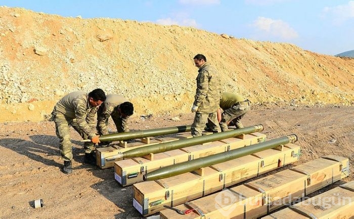 Mehmetçik teröristleri milli roketlerle vuruyor!