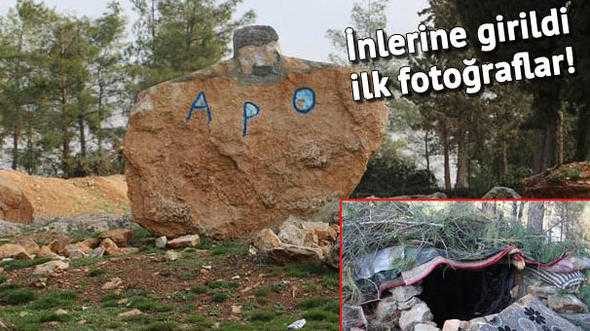 Terör elebaşının posterleri tek tek sökülüyor
