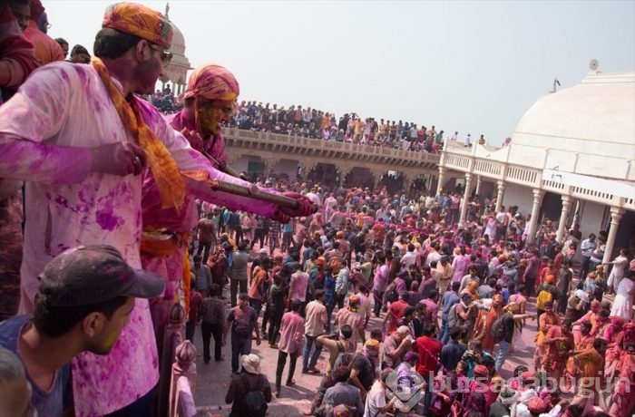 'Holi Festivali'nden renkli görüntüler