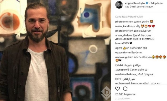 Ünlü isimlerin Instagram paylaşımları (26.02.2018)
