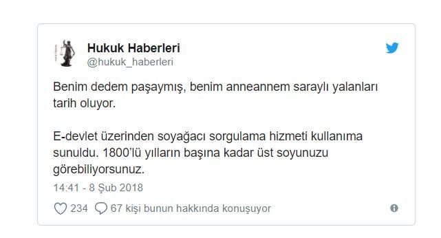 Soy ağacı sorgulama sistemi sosyal medyanın diline düştü