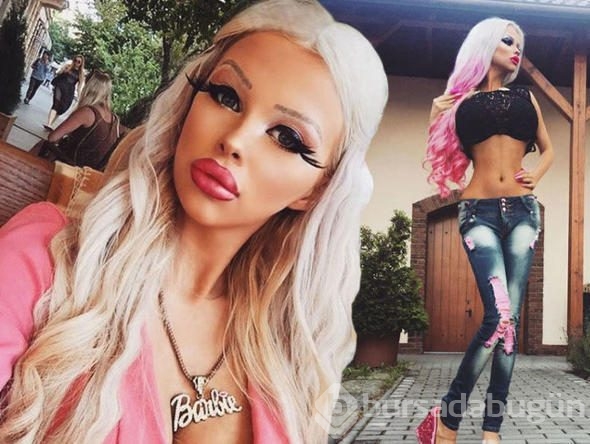 Barbie bebeğe benzemek için servet harcıyor!