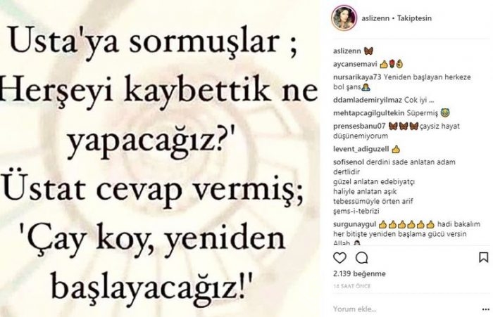 Ünlü isimlerin Instagram paylaşımları (28.02.2018)
