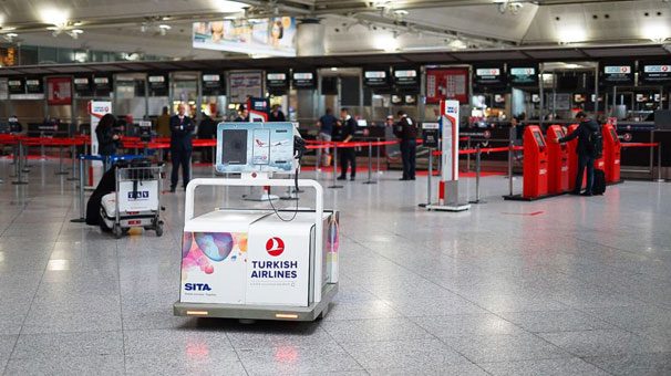 THY geleceğin akıllı bagaj robotu "Leo"yu tanıttı!
