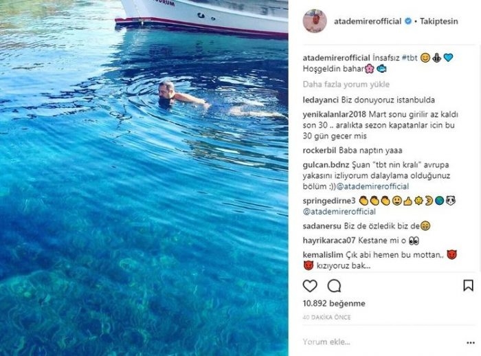 Ünlülerin Instagram paylaşımları (01.03.2018)
