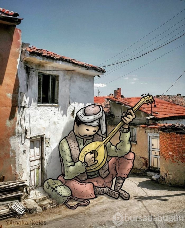 Dev illüstrasyonlarla sokakların hikayeleri
