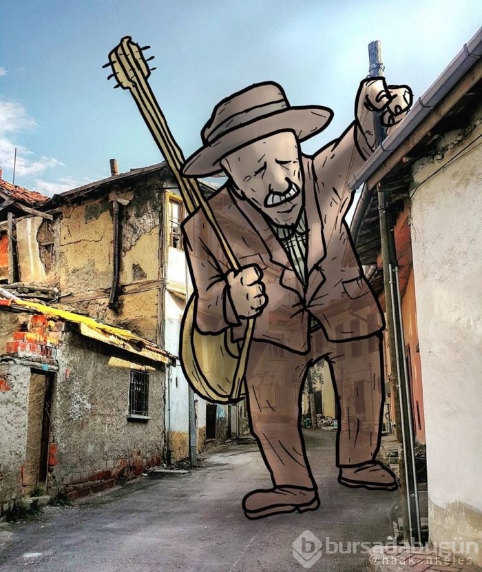 Dev illüstrasyonlarla sokakların hikayeleri
