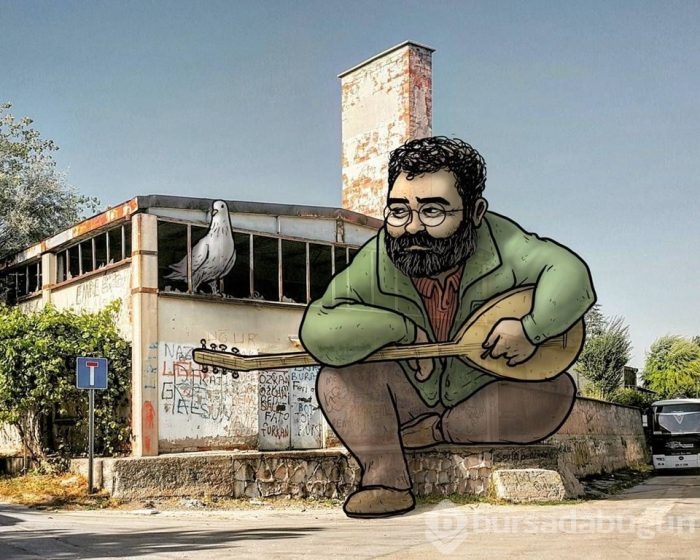 Dev illüstrasyonlarla sokakların hikayeleri
