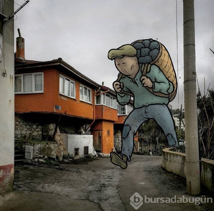 Dev illüstrasyonlarla sokakların hikayeleri
