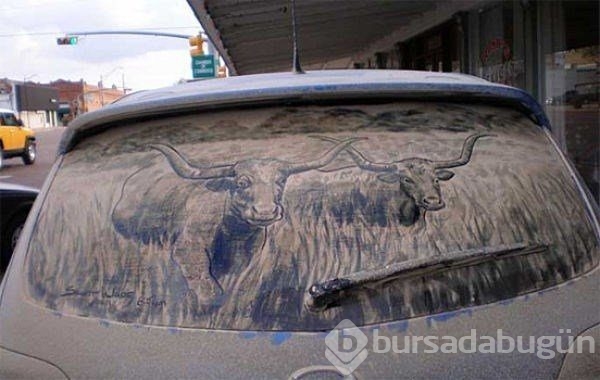 Kirli arabalardan sanat eserleri ortaya çıkarıyor