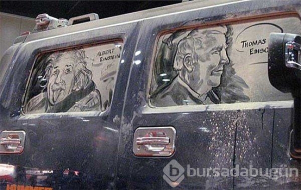 Kirli arabalardan sanat eserleri ortaya çıkarıyor