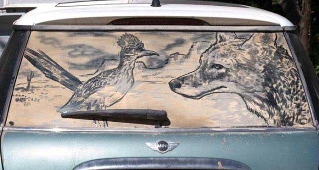 Kirli arabalardan sanat eserleri ortaya çıkarıyor