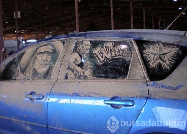 Kirli arabalardan sanat eserleri ortaya çıkarıyor