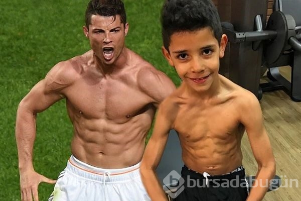 Babasının oğlu: Cristiano Ronaldo Jr. (İkiz gibi görünen ünlü babalar ve oğulları)
