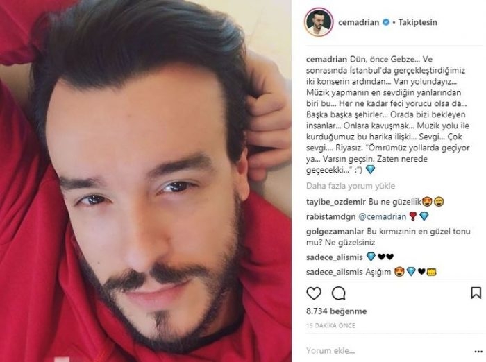 Ünlü isimlerin Instagram paylaşımları (03.03.2018)
