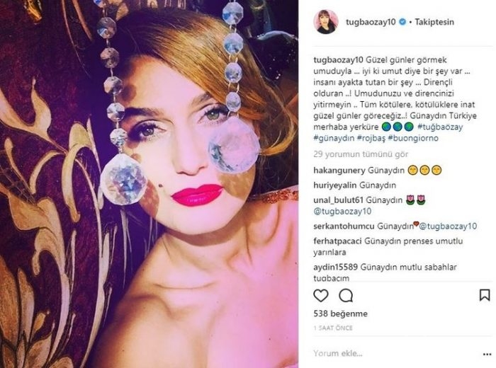 Ünlü isimlerin Instagram paylaşımları (03.03.2018)
