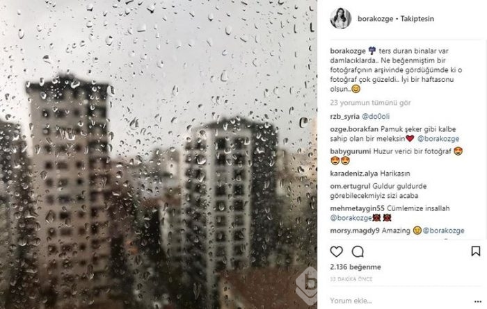Ünlü isimlerin Instagram paylaşımları (03.03.2018)

