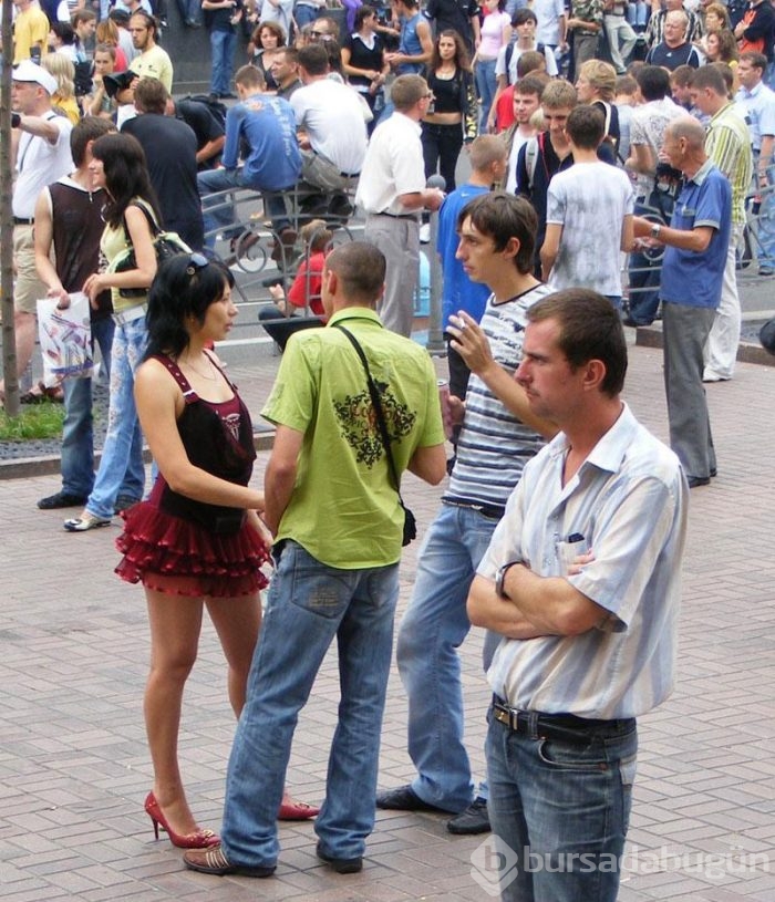 Ukrayna sokaklarının süper güzelleri