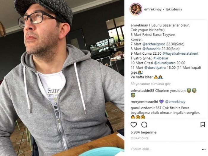 Ünlülerin Instagram paylaşımları (05.03.2018)
