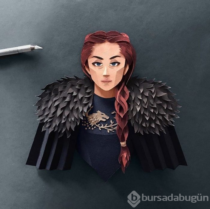 Kağıttan Game of Thrones karakterleri
