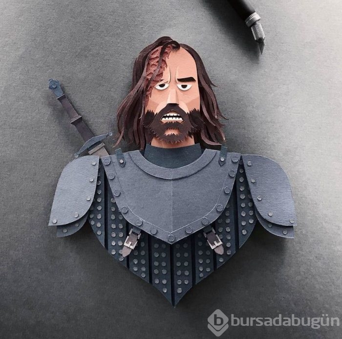 Kağıttan Game of Thrones karakterleri
