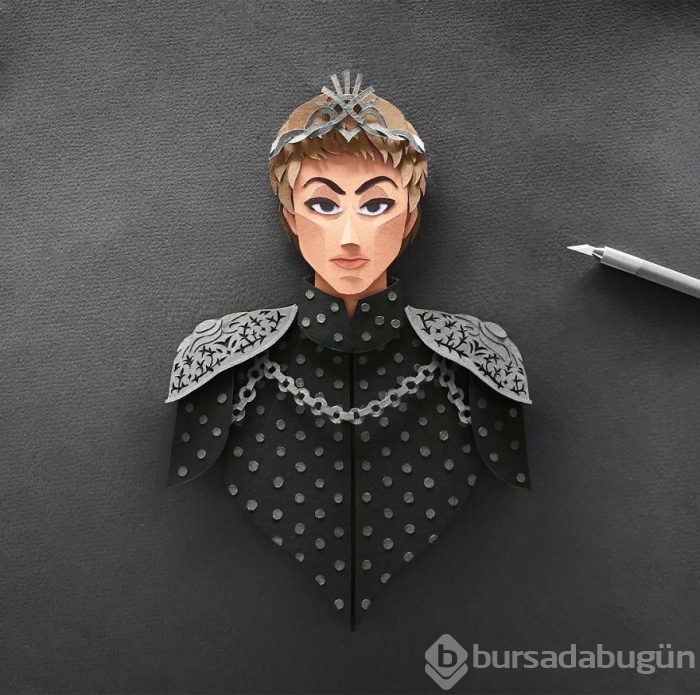 Kağıttan Game of Thrones karakterleri
