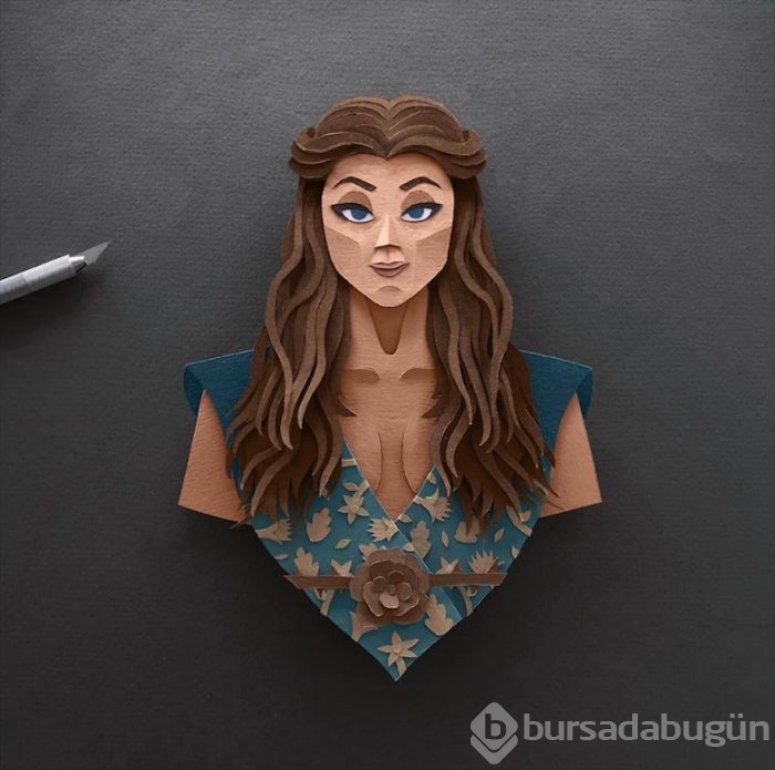 Kağıttan Game of Thrones karakterleri
