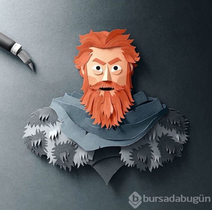 Kağıttan Game of Thrones karakterleri
