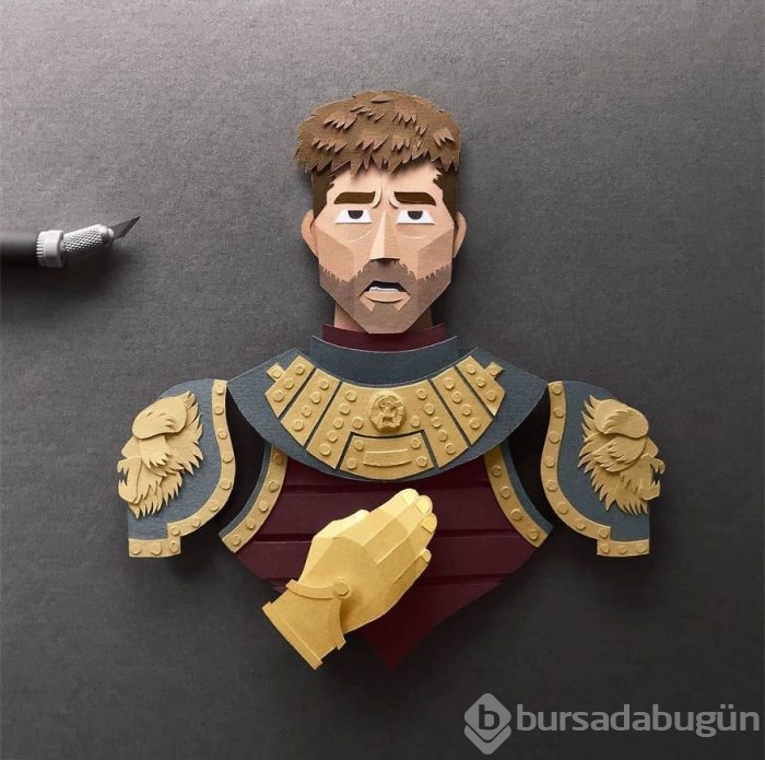 Kağıttan Game of Thrones karakterleri
