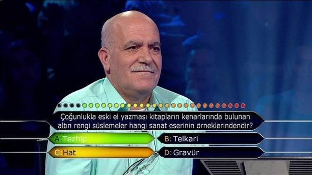 Kim Milyoner Olmak İster'de ilginç sorular
