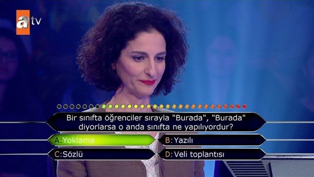 Kim Milyoner Olmak İster'de ilginç sorular
